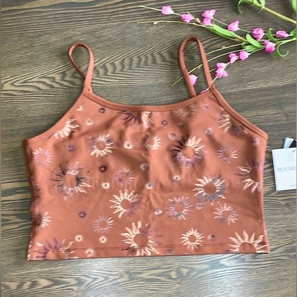 Beyond Yoga Other - Beyond Yoga Cinnamon Sun Workout Top